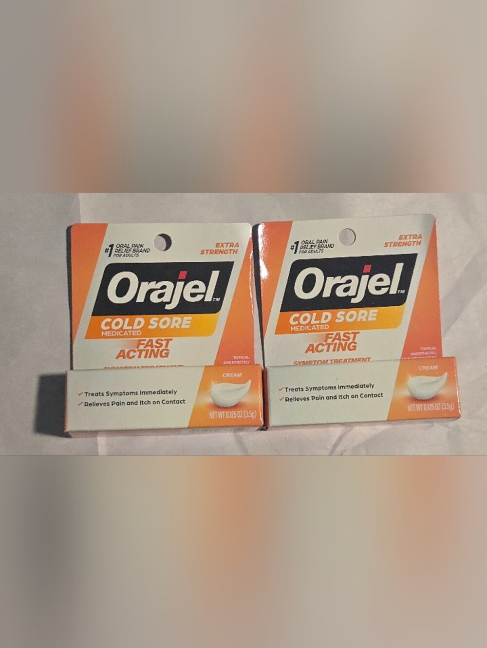 NEW! 2- Orajel Extra Strength Cold Sore Treatment
